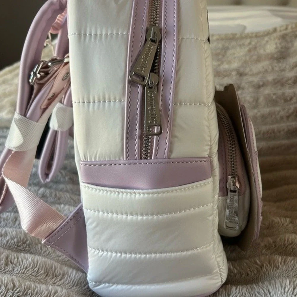 Loungefly Sanrio Hello Kitty Quilted Mini Backpack Lavender Cream SANBK0557 NWT